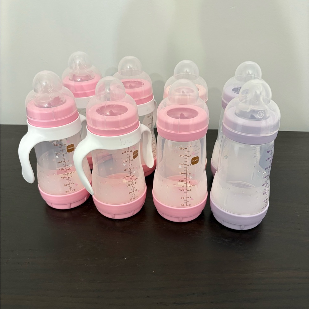 8 MAM 9 oz bottles